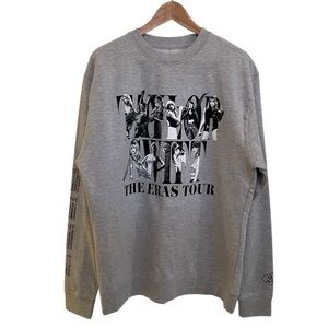 Taylor Swift The Eras Tour 2023 Gray Sweatshirt L